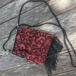 Vintage Lancome beaded crossbody